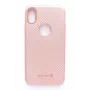 Evelatus Apple iPhone X Carbon roze achtercover