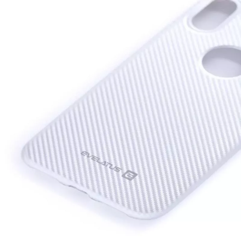 Evelatus Apple iPhone X carbon zilver beschermhoes