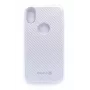 Evelatus Apple iPhone X carbon zilver beschermhoes