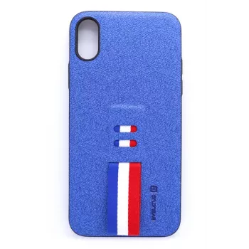 Evelatus Apple iPhone X Free blauw liquid siliconen hoesje