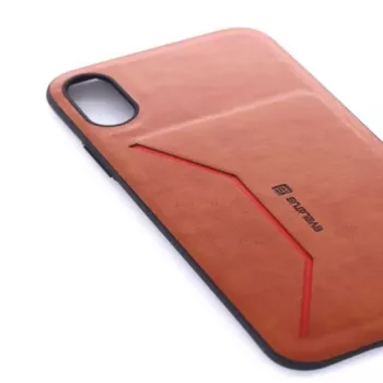 Evelatus Apple iPhone X Nobel bruin folio-portemonneehuls
