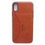 Evelatus Apple iPhone X Nobel bruin folio-portemonneehuls
