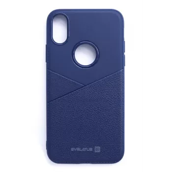 Evelatus Apple iPhone X Phantom Blue silicone achtercover