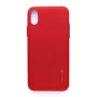 Evelatus Apple iPhone X/XS Emboss rode achterkanthoes