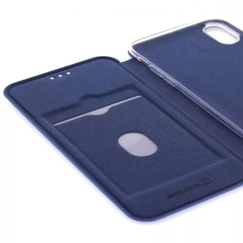 Evelatus Apple iPhone XR boekhoes donkerblauw