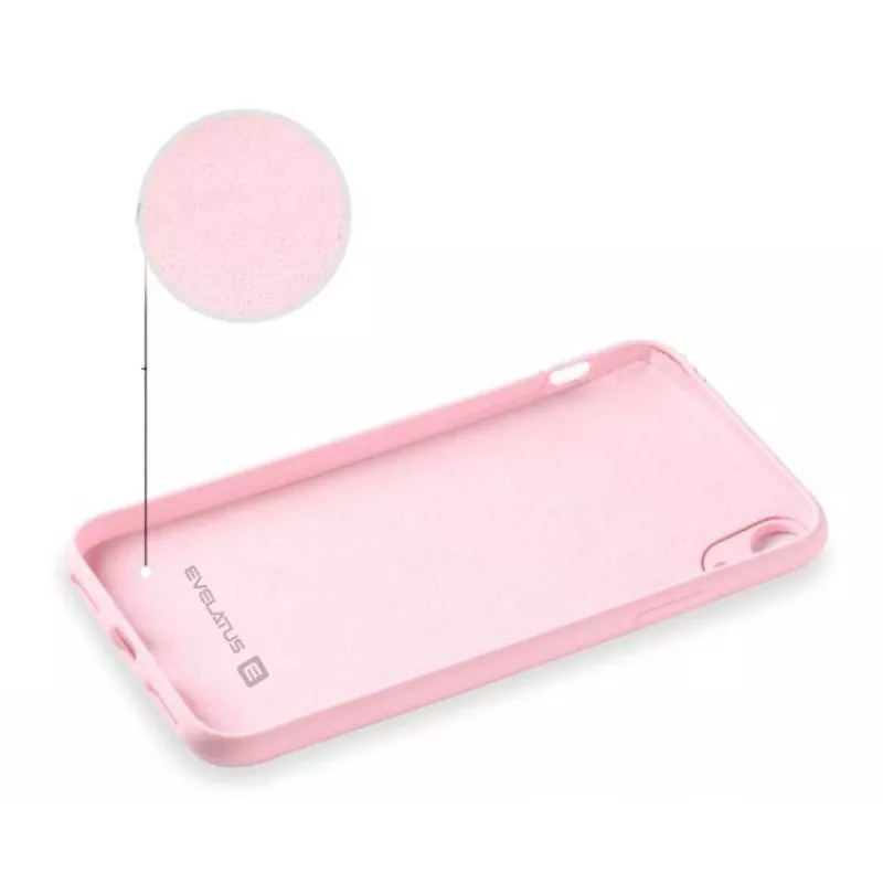 Evelatus Apple iPhone XR Nano silicone hoesje soft touch TPU lichtroze