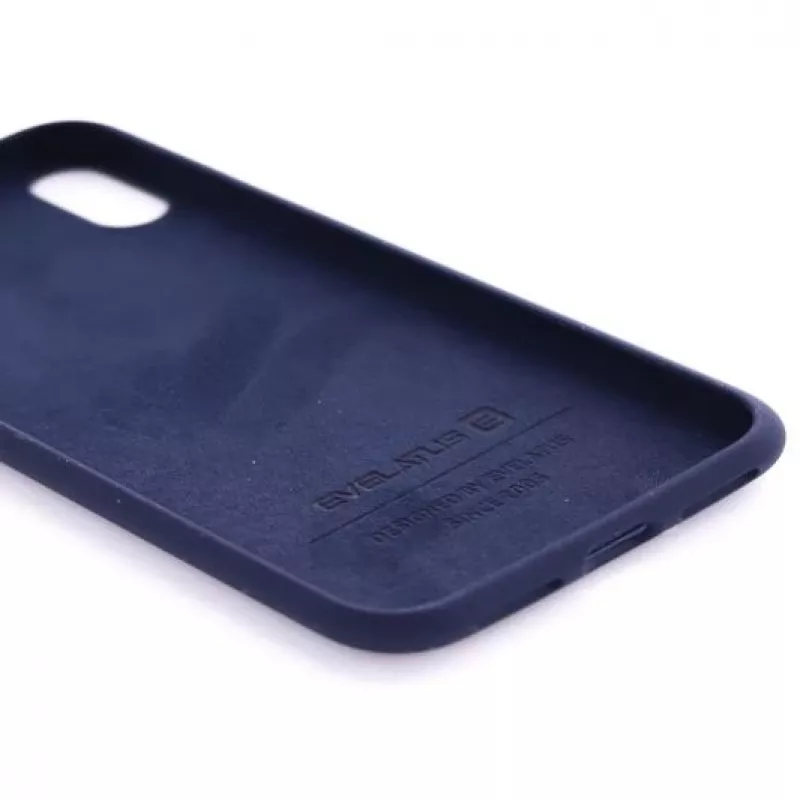 Evelatus Apple iPhone Xs Max nano siliconen hoesje soft touch TPU midnight blue