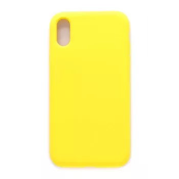 Evelatus Apple iPhone Xs Premium Soft Touch siliconen hoesje lichtgeel