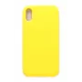 Evelatus Apple iPhone Xs Premium Soft Touch siliconen hoesje lichtgeel
