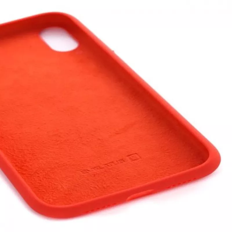 Evelatus Apple iPhone XS Premium Soft Touch siliconen hoesje rood