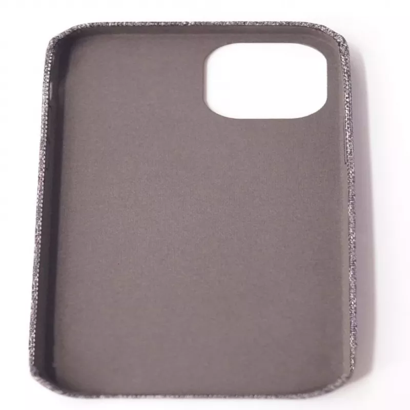 Evelatus stoffen hoes voor Apple iPhone 12/12 Pro EFC01 - zwart