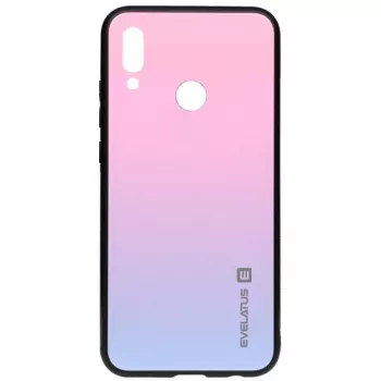 Evelatus Huawei P Smart 2019 gradient glas hoesje 2 Bubble Gum