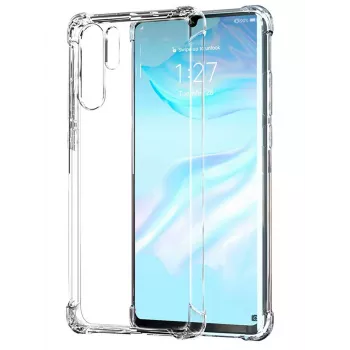 Evelatus Huawei P30 Lite Military Shockproof siliconen hoesje TPU transparant