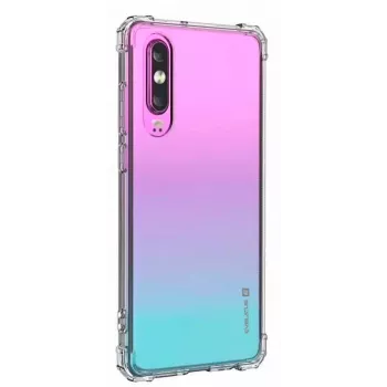 Evelatus Huawei P30 militair stootbeschermend siliconenhoesje TPU transparant
