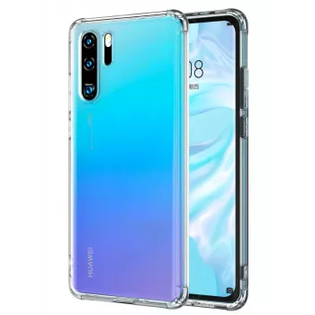 Evelatus Huawei P30 Pro militair stootbeschermend transparant TPU siliconenhoesje