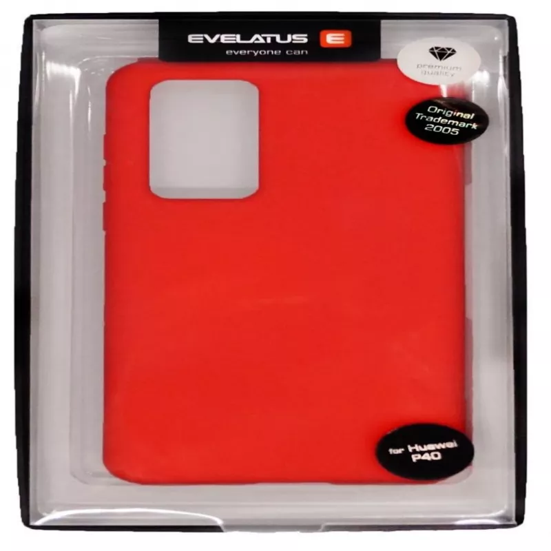 Evelatus Huawei P40 Pro Soft Touch Siliconen Hoesje Rood