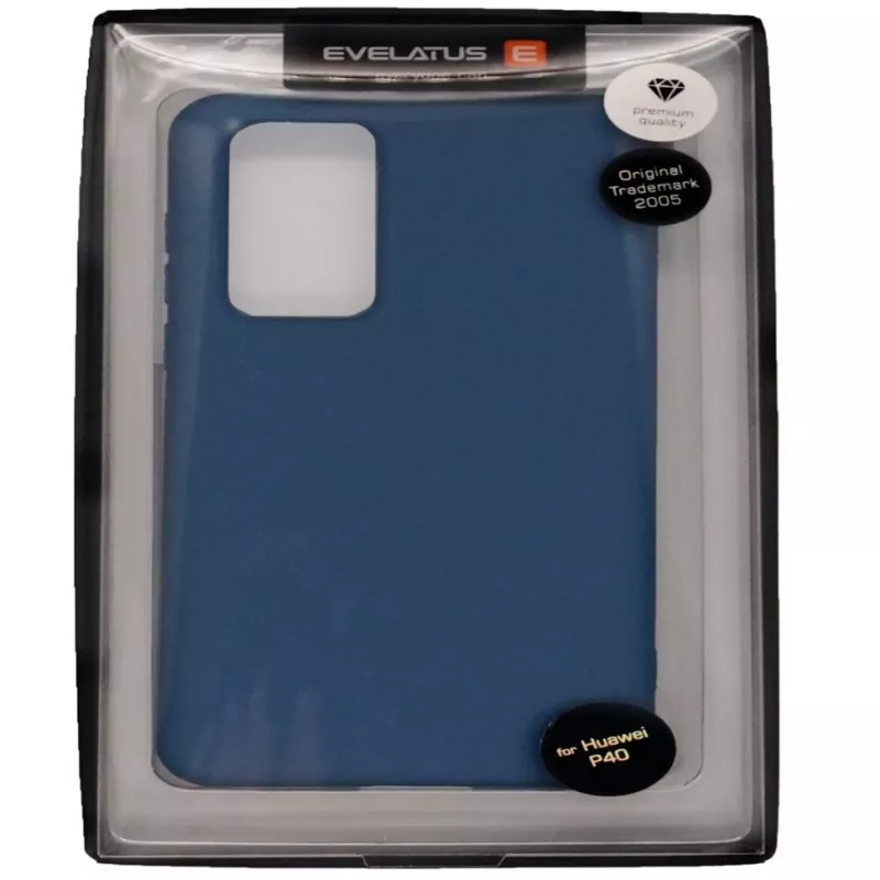 Evelatus Huawei P40 soft touch siliconen hoesje blauw