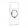 Evelatus hybride hoesje met MagSafe en 360° metalen standaard voor iPhone 17 Pro Max, transparant
