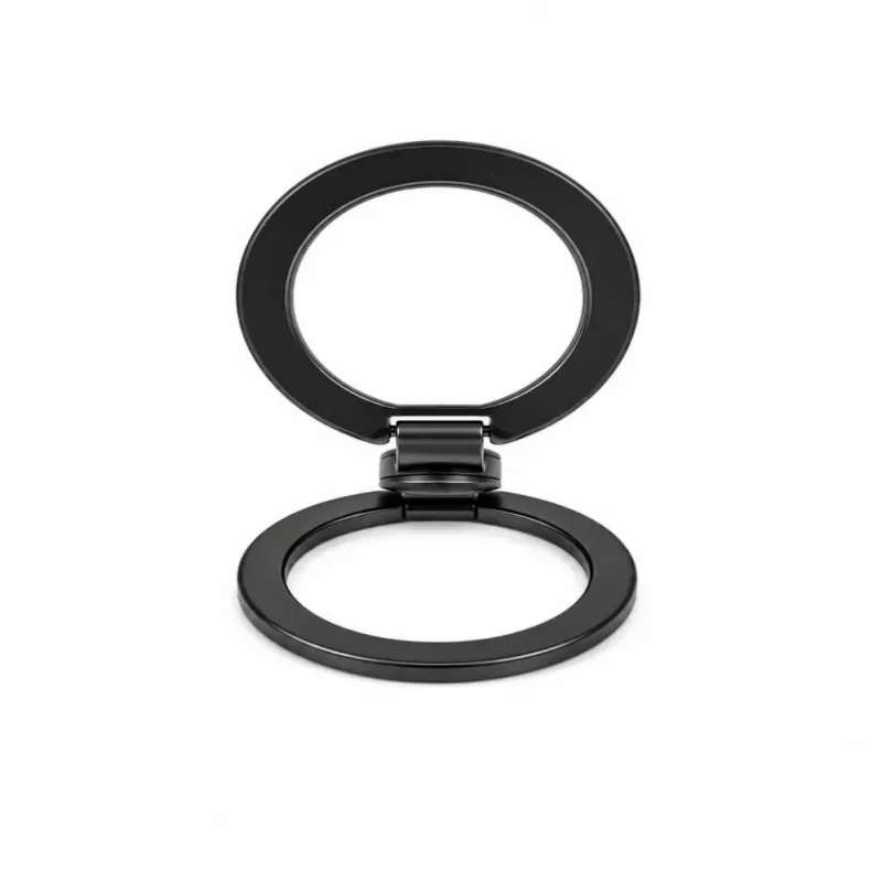 Evelatus magnetische metalen telefoonringhouder zwart
