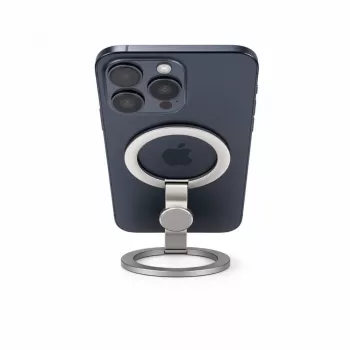 Evelatus magnetische metalen telefoonringhouder zilver