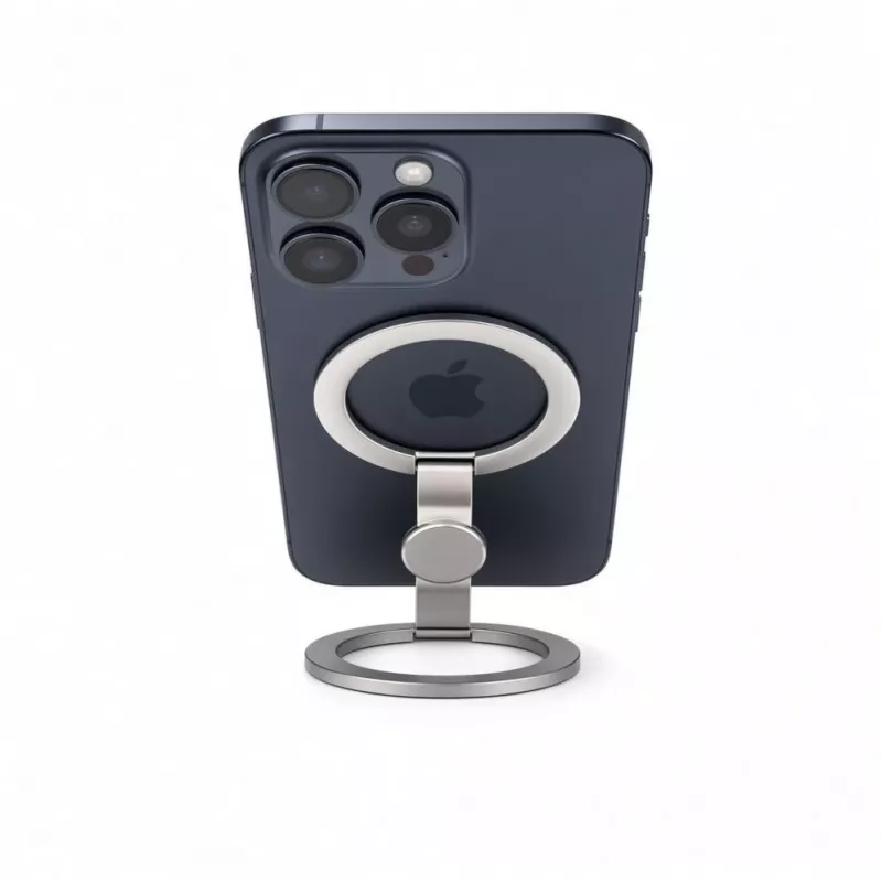 Evelatus magnetische metalen telefoonringhouder zilver