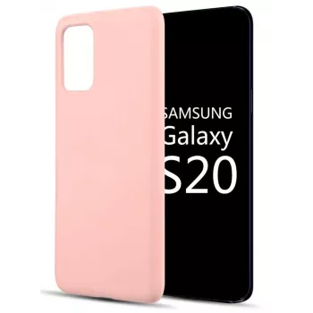 Evelatus Nano silicone case voor Samsung Galaxy S20 - soft touch TPU, beige