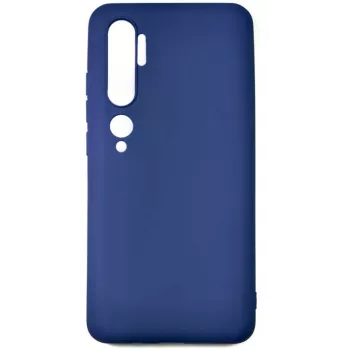 Evelatus Nano Siliconen Hoesje voor Xiaomi Mi Note 10 / Mi Note 10 Pro - Soft Touch TPU, Donkerblauw