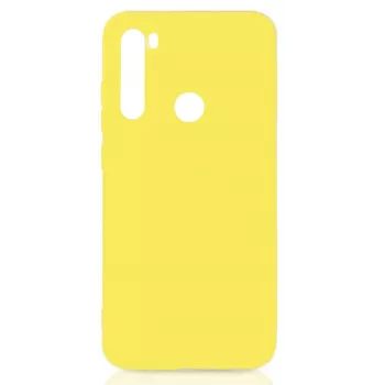Evelatus nano siliconen hoesje voor Xiaomi Redmi Note 8 / Redmi Note 8 2021, soft touch TPU, geel