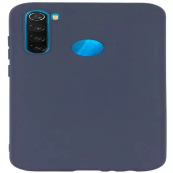Evelatus Nano silicone hoesje Soft Touch TPU donkerblauw voor Xiaomi Redmi Note 8 / Redmi Note 8 2021