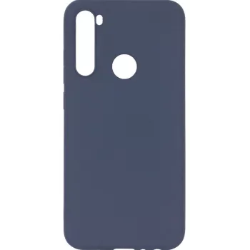 Evelatus Nano silicone hoesje Soft Touch TPU donkerblauw voor Xiaomi Redmi Note 8 / Redmi Note 8 2021