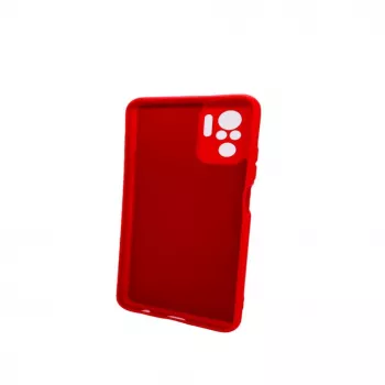 Evelatus Nano Siliconen Case Soft Touch TPU voor Xiaomi Redmi Note 10 / Note 10S - Rood