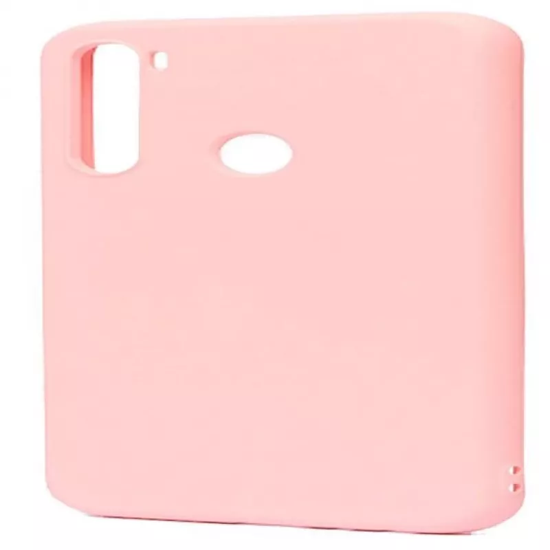 Evelatus nano siliconehoes soft touch TPU voor Xiaomi Redmi Note 8 / Redmi Note 8 2021 - beige