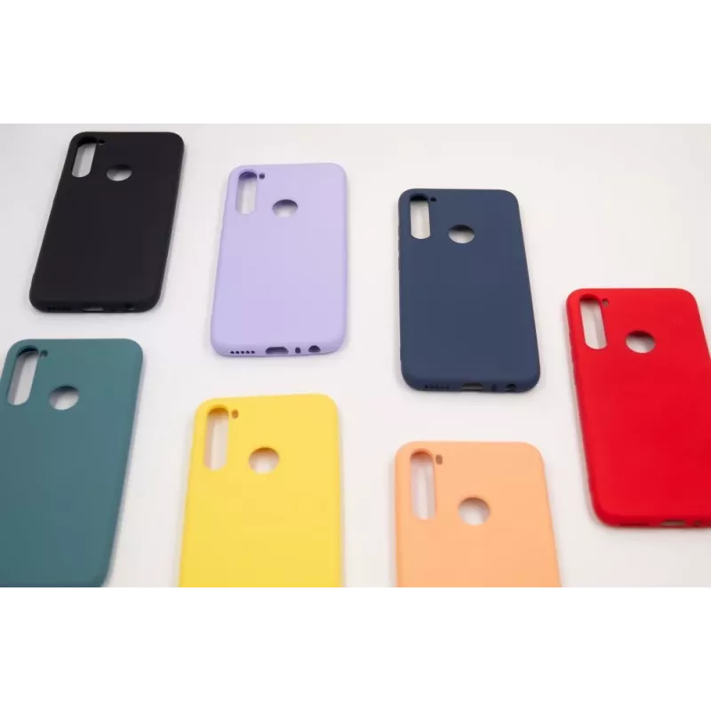 Evelatus nano siliconen case Soft Touch TPU voor Xiaomi Redmi Note 8 / Redmi Note 8 2021 - donkerblauw