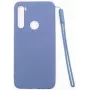 Evelatus nano siliconen case Soft Touch TPU voor Xiaomi Redmi Note 8 / Redmi Note 8 2021 - donkerblauw