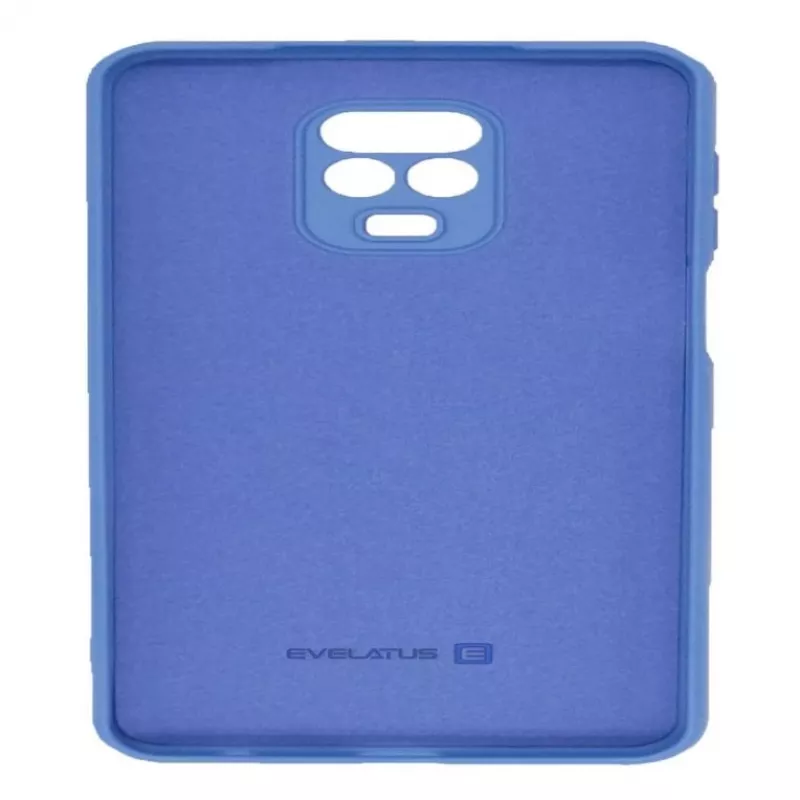 Evelatus Nano Siliconen Case Soft Touch TPU voor Xiaomi Redmi Note 9 Pro / Redmi Note 9S - Blauw