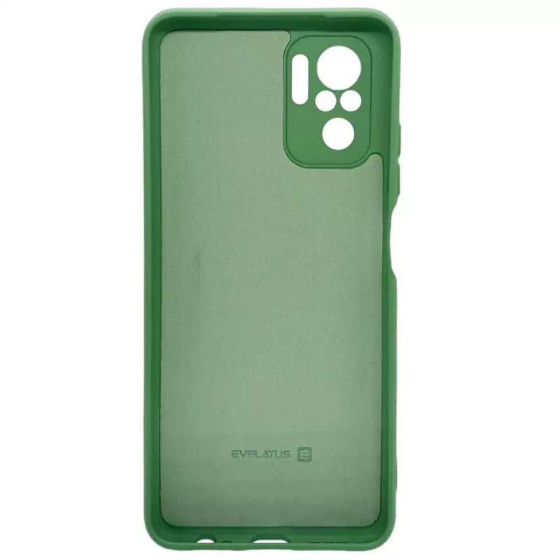 Evelatus Nano Silicone Case Soft Touch TPU groen voor Xiaomi Redmi Note 10 / Note 10S