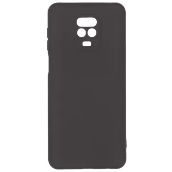 Evelatus nano siliconen soft touch TPU case voor Xiaomi Redmi Note 9 Pro / Redmi Note 9S - zwart
