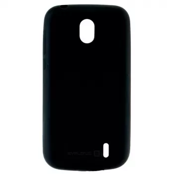 Evelatus Nokia 1 (2018) Siliconen Hoesje Zwart