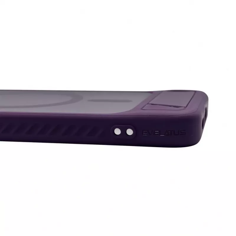 Evelatus rubber coated MagSafe hoes met standaard voor Samsung Galaxy A37 / A36 - lila