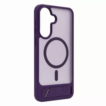 Evelatus rubber coated MagSafe hoes met standaard voor Samsung Galaxy A37 / A36 - lila