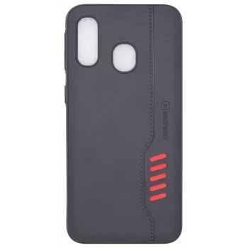 Evelatus Samsung A40 Shooter zwart beschermhoesje met kickstand