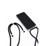 Evelatus Samsung A50s hoesje met bandje zwart transparant