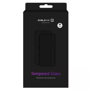 Evelatus Samsung Galaxy A02s 0,33mm Flat Clear gehard glas screenprotector met Japan Glue anti-statisch