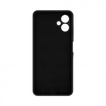 Evelatus Samsung Galaxy A06 5G premium magnetisch siliconenhoesje met soft-touch oppervlak zwart