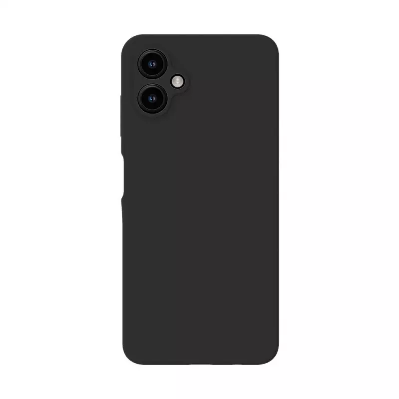 Evelatus Samsung Galaxy A06 5G premium magnetisch siliconenhoesje met soft-touch oppervlak zwart
