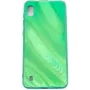 Evelatus Samsung Galaxy A10 Water Ripple Full Color Electroplating Gehard Glas Case Groen