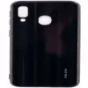 Evelatus Samsung Galaxy A10 Water Ripple Full Color Electroplating Gehard Glas Screenprotector Zwart