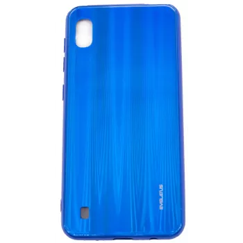 Evelatus Samsung Galaxy A10 Water Ripple Full Color Electroplating Gehard Glas Screenprotector Blauw