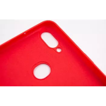 Evelatus Samsung Galaxy A10s nano siliconen hoesje soft touch TPU rood