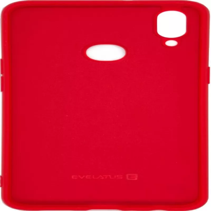Evelatus Samsung Galaxy A10s nano siliconen hoesje soft touch TPU rood